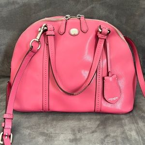 Pretty in Pink Coach leather handbag